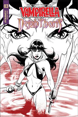 Vampirella/Dejah Thoris issue 3-I Stephen Segovia 1:25 Black & White Cover