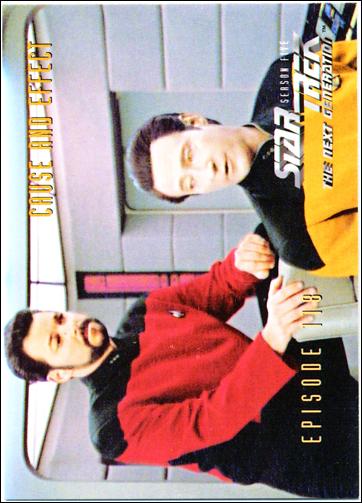 Star Trek: The Next Generation - The Episode Collection Season Five (Base Set) card 483 Cause and Effect, Episode 118C