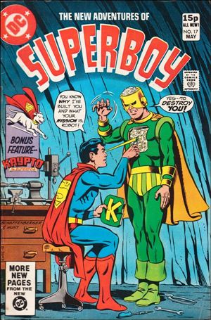 New Adventures of Superboy issue 17-B UK Price Cover
