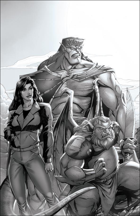 Gargoyles (2022) issue 1-T Ryan Kincaid Unknown Comics B&W Virgin  Cover