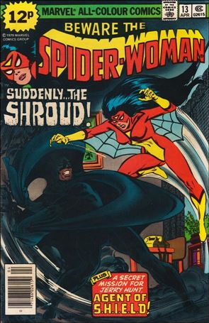 Spider-Woman (1978) issue 13-B UK Price Cover