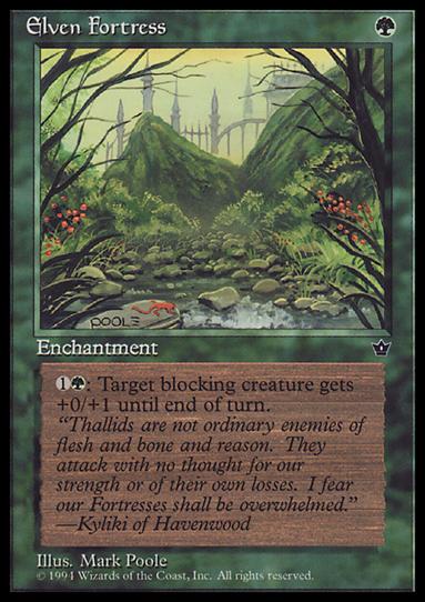 Magic the Gathering: Fallen Empires (Base Set) card 65-C Elven Fortress