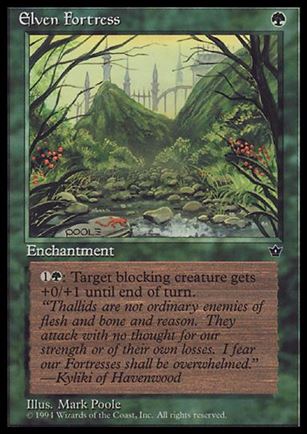 Magic the Gathering: Fallen Empires (Base Set) card 65-C Elven Fortress