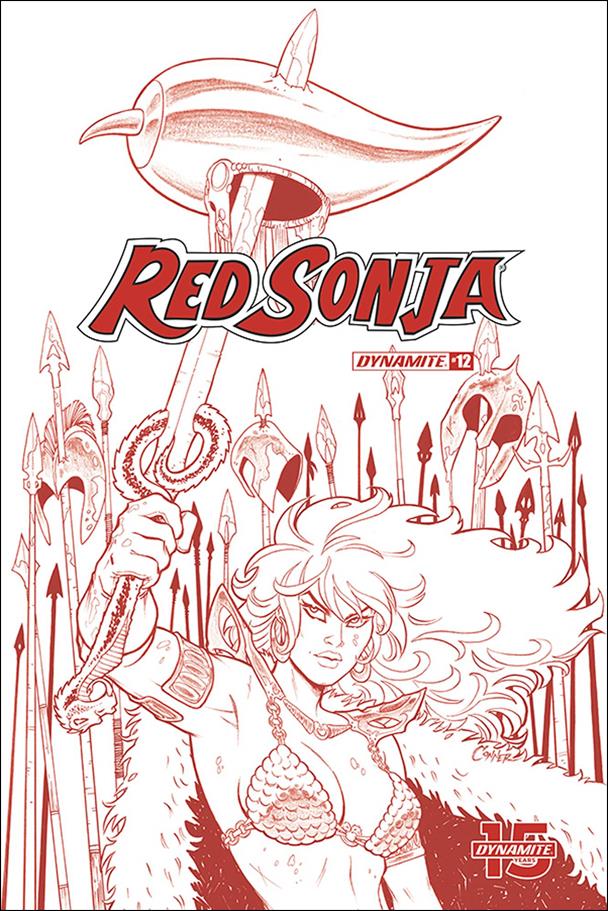 Red Sonja (2019) issue 12-J Amanda Conner 1:21 Blood Red Cover
