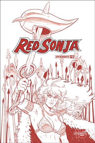 Red Sonja (2019) issue 12-J Amanda Conner 1:21 Blood Red Cover
