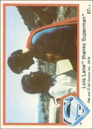 Superman (Movie) Series 1 (Base Set) card 57 Lois Lane thanks Superman