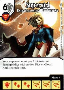 DC Comics Dice Masters World's Finest card 66 Supergirl: Extraterrestrial Endurance 