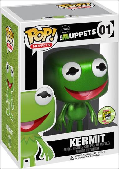 POP! Muppets figure 01-B Kermit (Metallic) SDCC 1/480