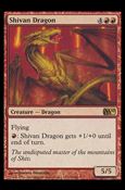 Magic the Gathering: 2010 Core Set (Base Set) card 156 Shivan Dragon