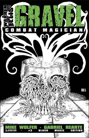 Gravel: Combat Magician issue 3-D Black Magic Cover