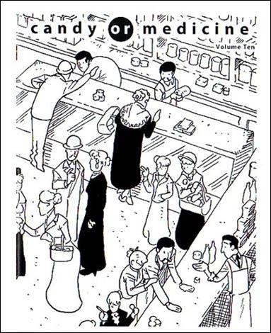 Candy or Medicine issue 10 Mini-Comic  Wrap Around Cover