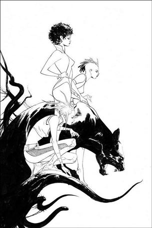 Sacred Six issue 1-J Jae Lee 1:40 Black & White Virgin Cover