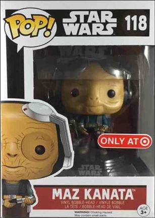 POP! Star Wars figure 118 Maz Kanata Target Exclusive