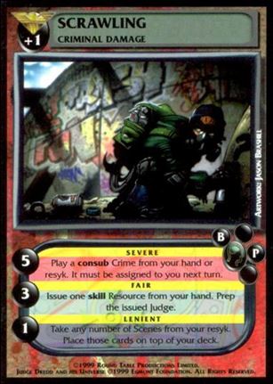 Dredd: The Card Game card 21 Scrawling