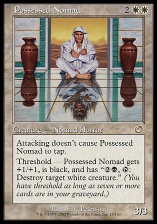 Magic the Gathering: Torment (Base Set) card 13 Possessed Nomad