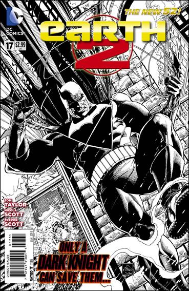 Earth 2 issue 17-C Ethan Van Sciver 1:100 Black and White Cover