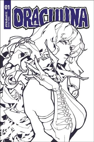 Draculina (2022) issue 1-T Rose Besch 1:30 Black & White Cover