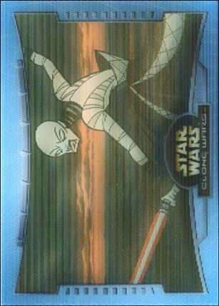 Star Wars: The Clone Wars (Battle Motion Lenticular Subset) card B4 Asajj Ventress