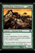 Magic the Gathering: Duel Decks: Garruk vs. Liliana (Base Set) card 9 Stampeding Wildebeests