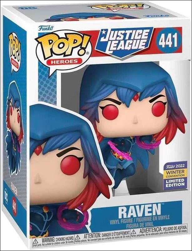 POP! Heroes figure 441 Raven (Winter Convention Exclusive)