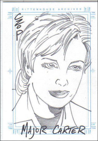 Stargate SG-1: Season 5 (Sketch Subset) card No Number d Major Carter 1/400