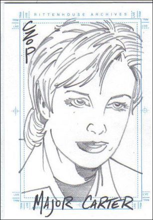 Stargate SG-1: Season 5 (Sketch Subset) card No Number d Major Carter 1/400