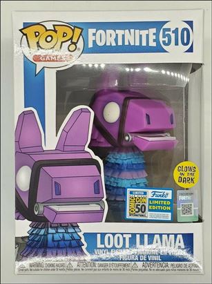 POP! Games figure 510-C Loot Llama ()GITD SDCC Exclusive)