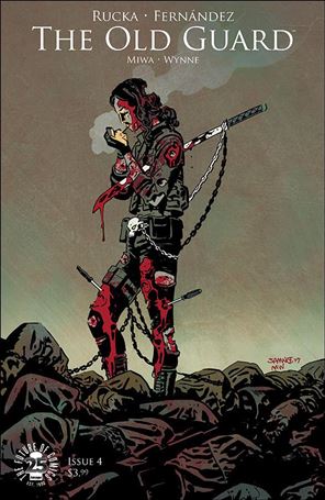 Old Guard issue 4-B Chris Samnee Spawn Month Cover