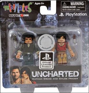 Playstation Minimates figure 4 Nathan Drake and Chloe Frazer (Uncharted)