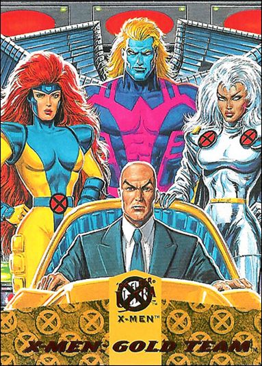 1994 Fleer Ultra X-Men (Team Triptych Subset) card 5 X-Men: Gold Team Part 2