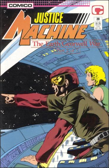 Justice Machine (1987) issue 20 Wraparound Cover