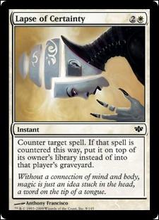 Magic the Gathering: Conflux (Base Set) card 9 Lapse of Certainty