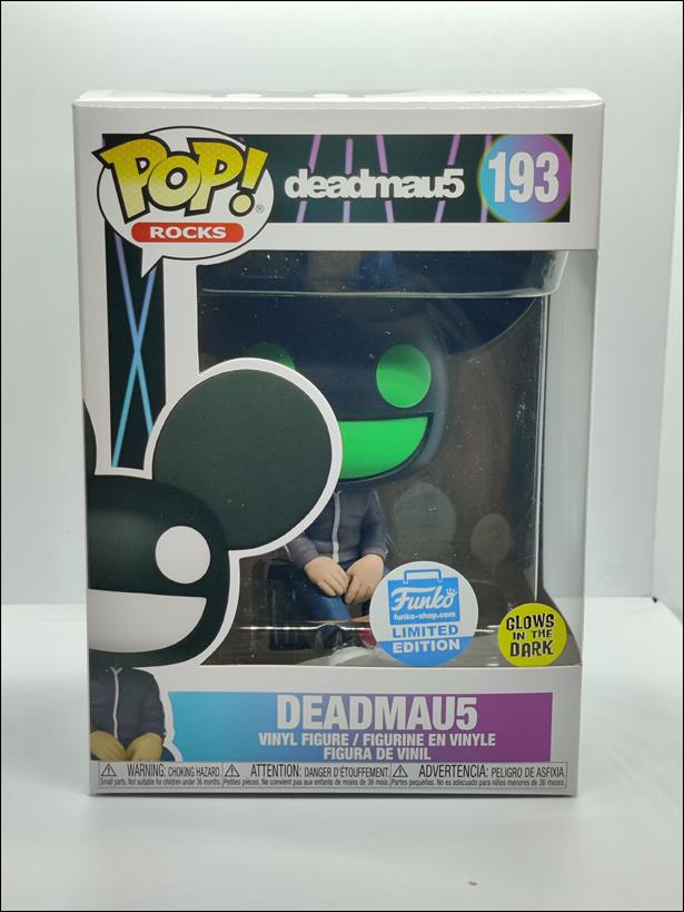 Pop! Rocks figure 193-B Deadmau5  GITD Funko Shop Limited Edition