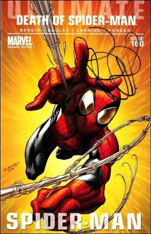 Ultimate Spider-Man (2000) issue 160-I Unbagged Signature Edition Mark Bagley Cover 1/300