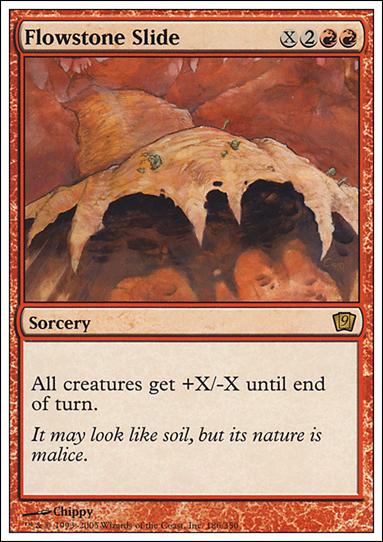Magic the Gathering: 9th Edition (Base Set) card 186 Flowstone Slide