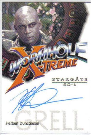Stargate SG-1: Season 5 (Autograph Subset) card WXA4 Herbert Duncanson as Grell the Robot