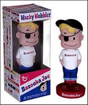 Wacky Wobblers (Advertising) item Nn5 Bazooka Joe  (Red Base)