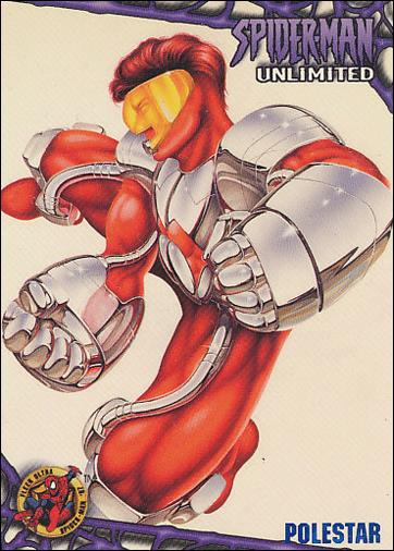 1997 Fleer Ultra Spider-Man (Base Set Blue) card 55 Polestar