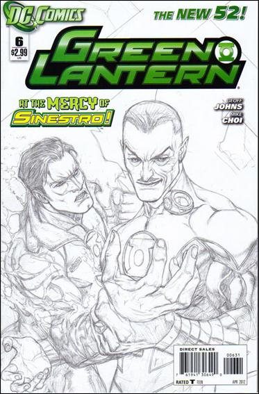 Green Lantern (2011) issue 6-C Doug Mahnke 1:200 Sketch Cover