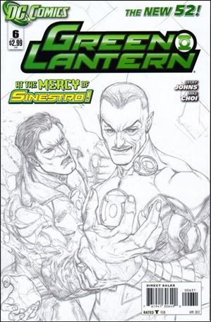 Green Lantern (2011) issue 6-C Doug Mahnke 1:200 Sketch Cover