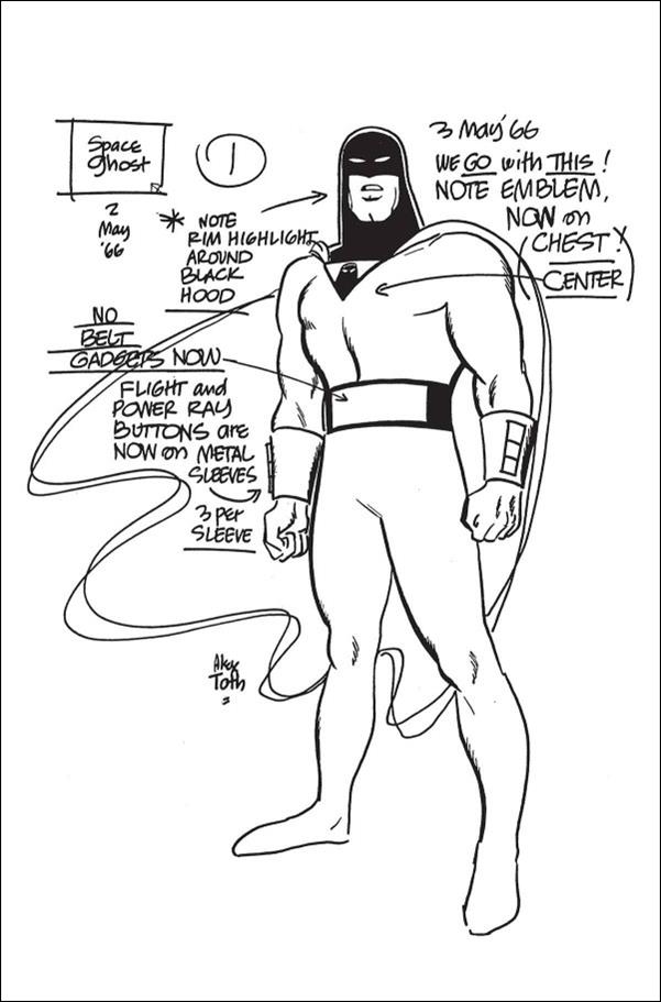 Space Ghost (2024) issue 1-U Alex Toth Model Sheet Cover