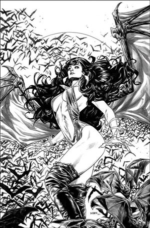 Vengeance of Vampirella (2019) issue 21-F Michael Sta Maria 1:7 Black & White Virgin Cover