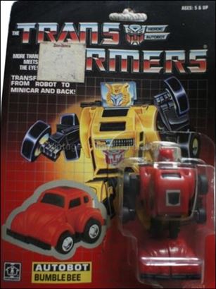 Transformers: More Than Meets the Eye (Generation 1) figure 20-B Bumblebee (Autobot Mini-Car) (Red Body w/Rub)