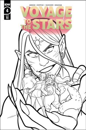 Voyage to the Stars issue 4-C Connie Daidone 1:10 Black & White Cover