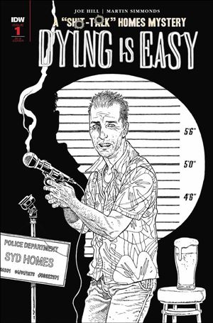 Dying is Easy issue 1-C Gabriel Rodriguez 1:10 Black and White Cover