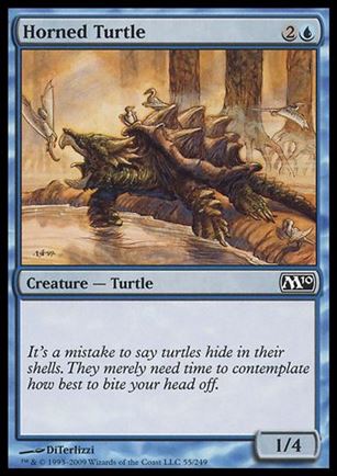 Magic the Gathering: 2010 Core Set (Base Set) card 55 Horned Turtle