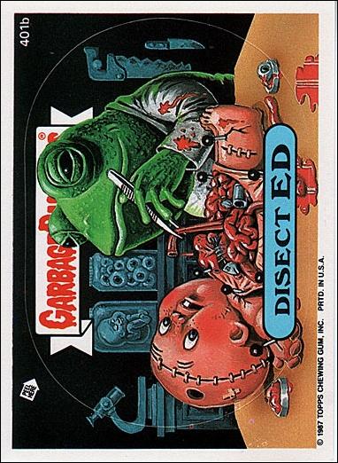 Garbage Pail Kids: Series 10 (Base Set) card 401b Disect Ed
