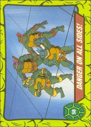 Teenage Mutant Hero Turtles (Ireland) (Base Set) card 58 Danger On All Sides!