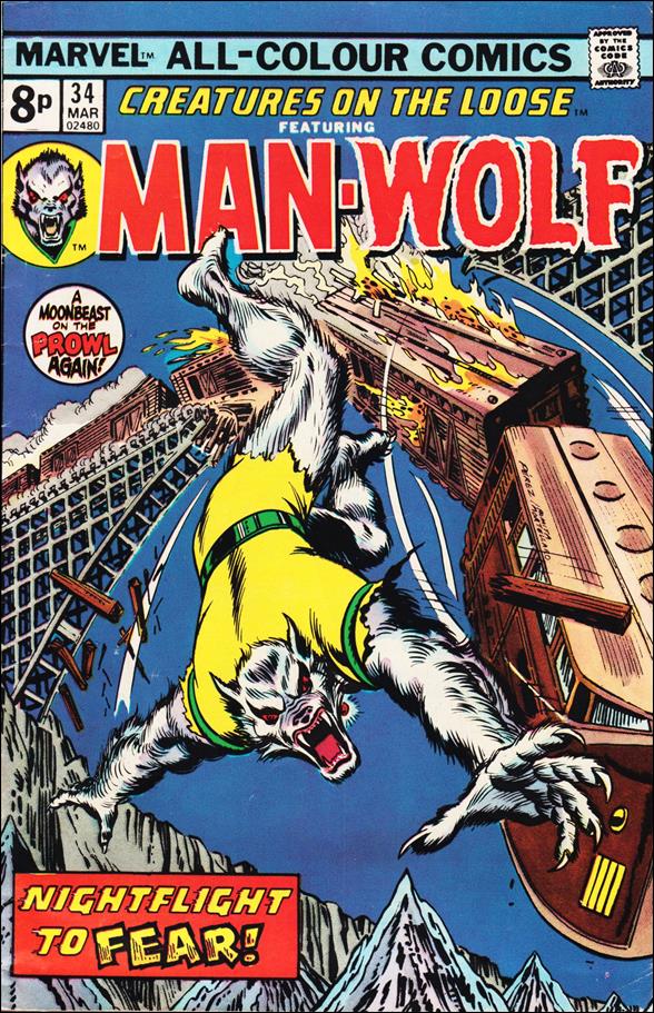Creatures on the Loose issue 34-B UK Price Cover