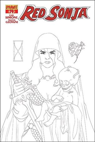 Red Sonja (2013) issue 14-F Yasmin Liang B&W Retailer Incentive Cover